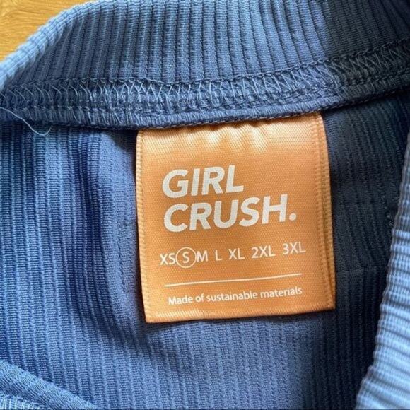 Girl Crush Recycled Crop Tee in Storm - Picture 5 of 7